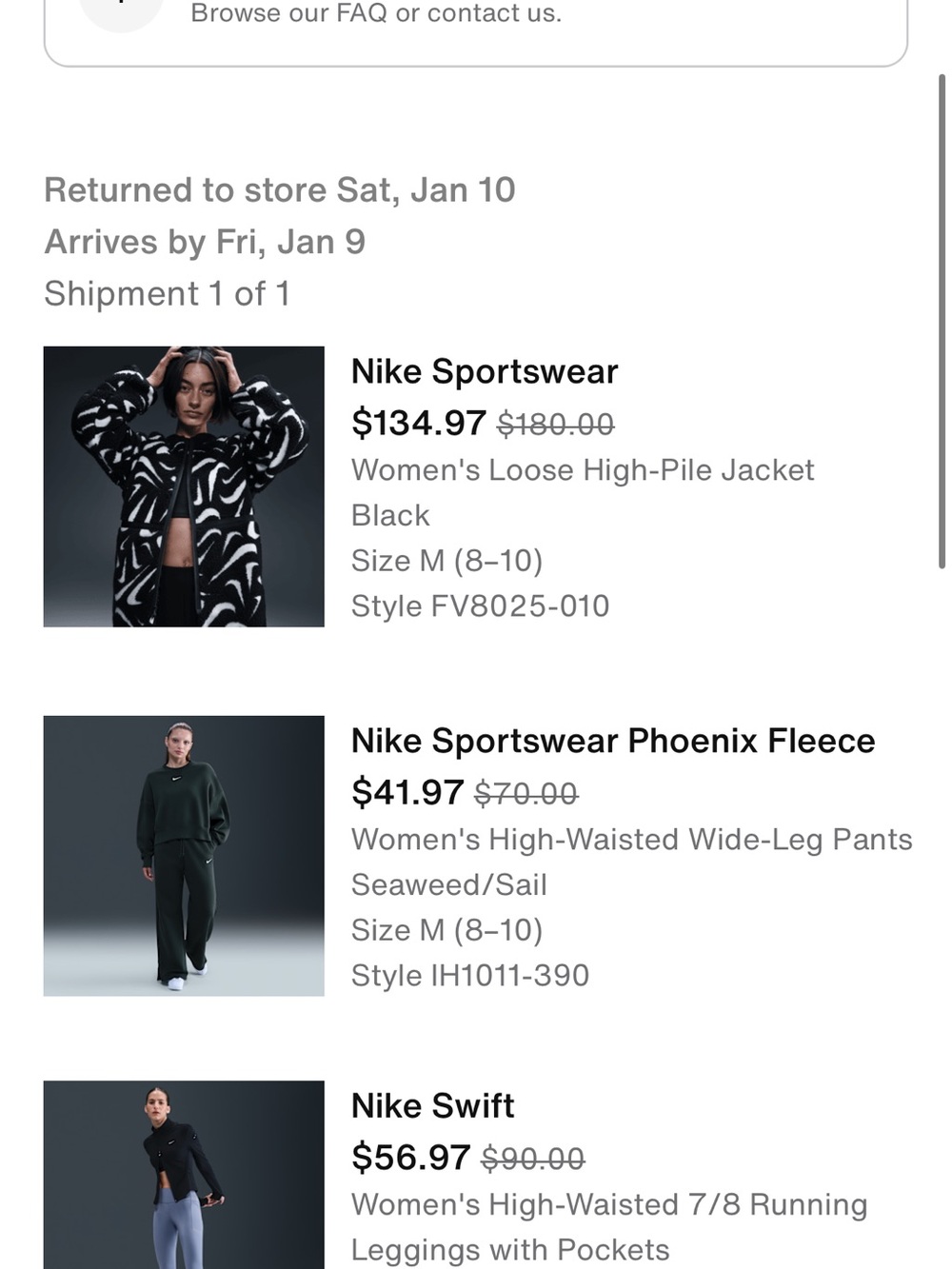 Nike Swift High Waist 7/8 Running Leggings - Picture 10 of 10